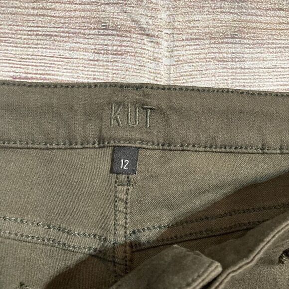 Kut from the Kloth Women's 12 High Rise Ankle Skinny Jeans Green - Picture 6 of 7